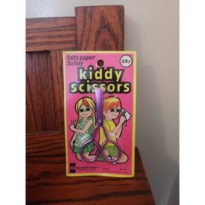 Vintage‎ NOS Kiddy Scissors Sealed In Package Chemtoy 1969